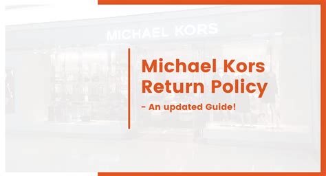 michael kors refund policy|Michael Kors return label.